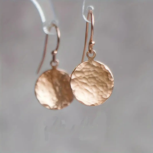 Modern Earrings with Gold-tone