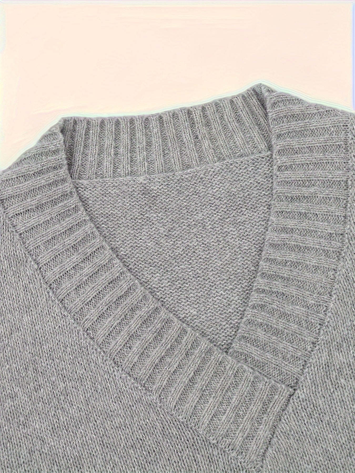 V-Neck Knitted Sweater