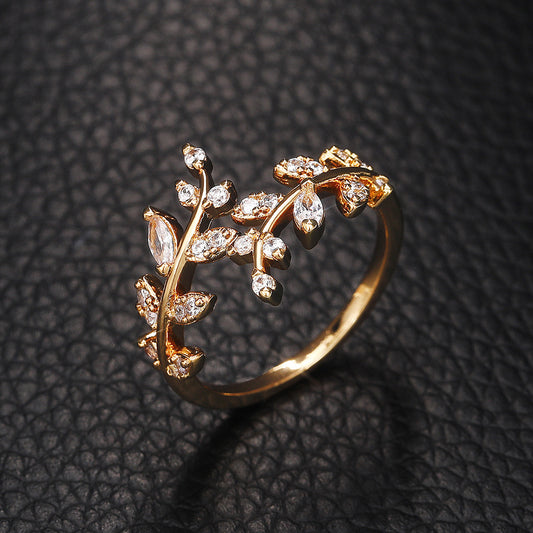 Timeless Ring with Gold-tone