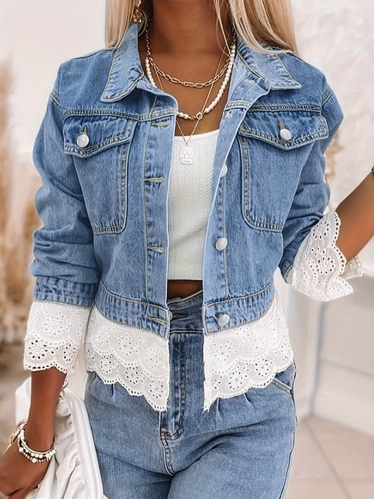 Timeless Blue Polyester Pants with Button