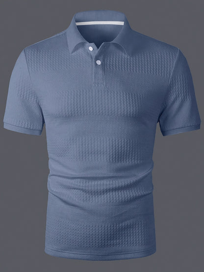 Men's Solid Short Sleeve Golf T-shirt For Summer Outdoor Business