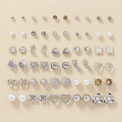 Timeless Earrings with Gold-tone