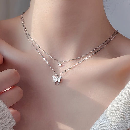 Modern 1-Piece Necklace Set with Gold-tone