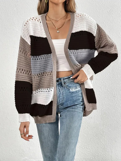 Long V-Neck Cardigan
