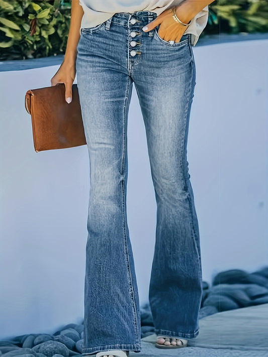 Timeless Tan Polyester Pants with Button