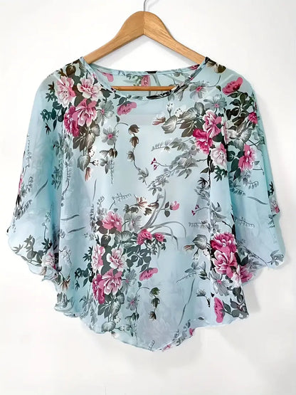 Floral Polyester Sweater New Yi Bamboo