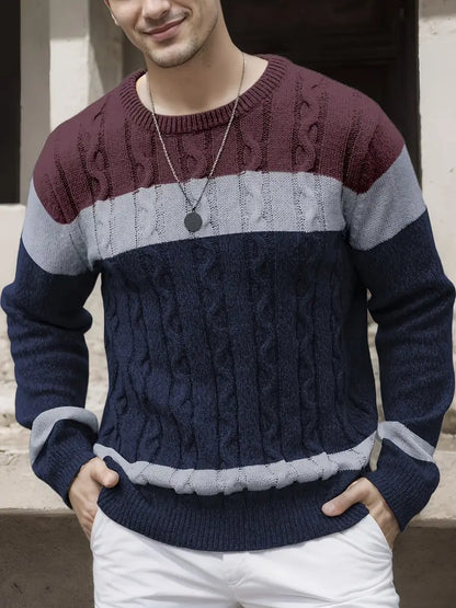 Polyester Knit Long Sleeve Sweater