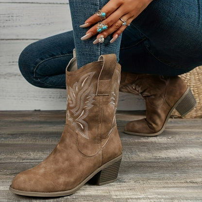 Timeless Brown Stripe Chelsea Boots with Wedge