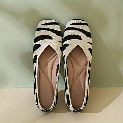 Timeless Red Stripe Flats with Slip-On