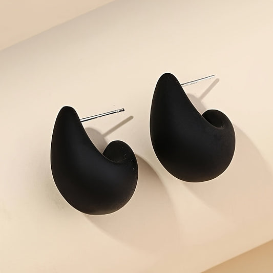 Vintage Earrings with Silver-tone