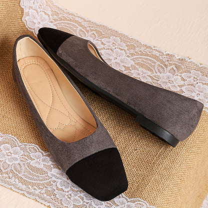 Timeless Colorblock Faux Suede Wedge Sandals with Wedge
