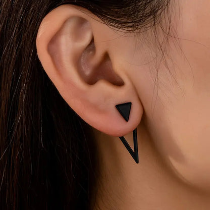 Modern Earrings with Gold-tone