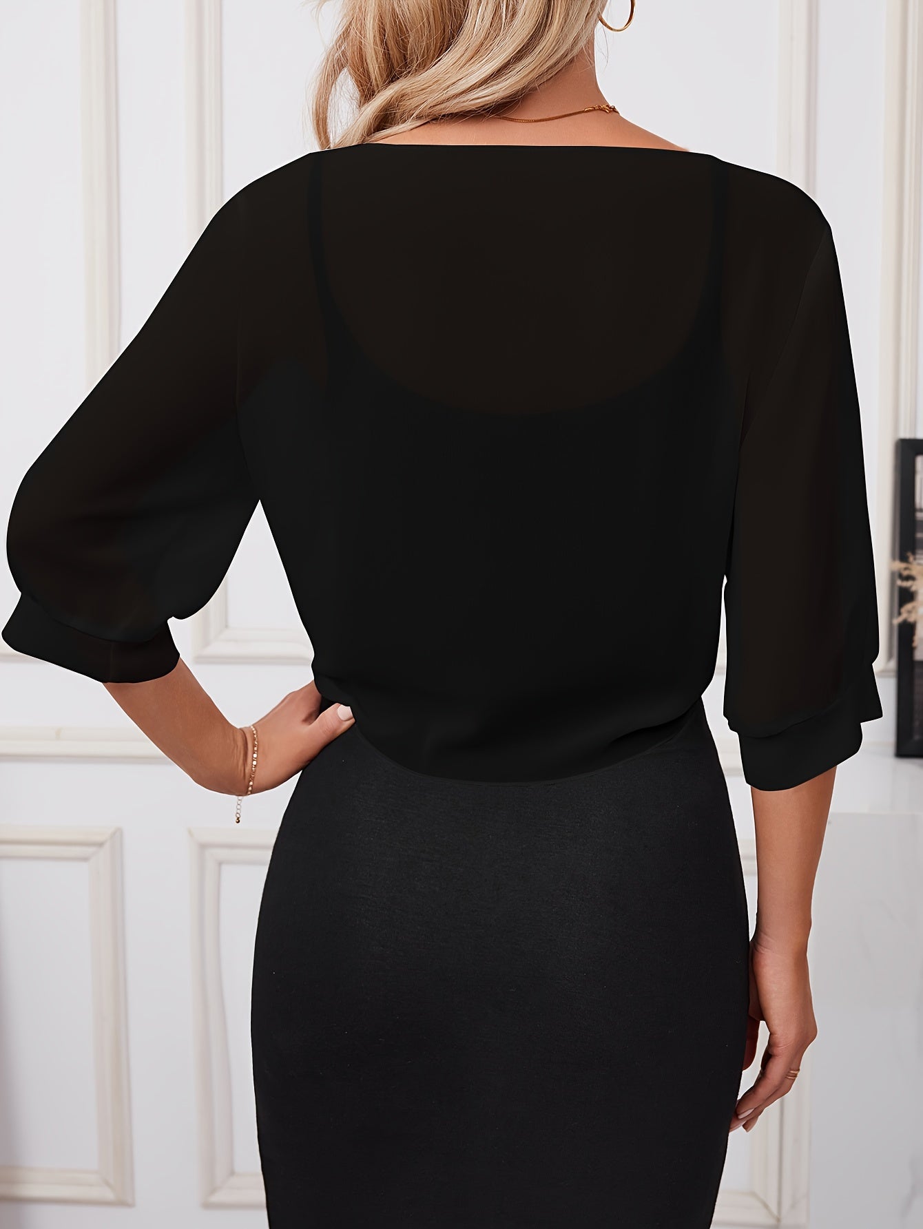 [Lightweight and Breathable] Elegant Shawl Wrap with Tie-Front Detail | Polyester | Lightweight and Breathable | Dress Accessory | Spring/Summer/Fall Events | Chic