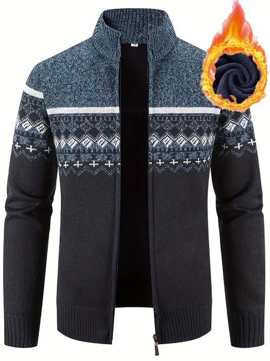 Polyester Knit Long Sleeve Cardigan