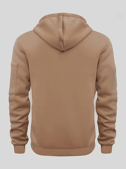 (Pearson OBM) European and American Fashion Casual Autumn and Winter Hat Sweater Zipper Long Sleeve Men's and Women's Same Style Sweatshirt Running Training Outdoor Warm Fitness Jacket