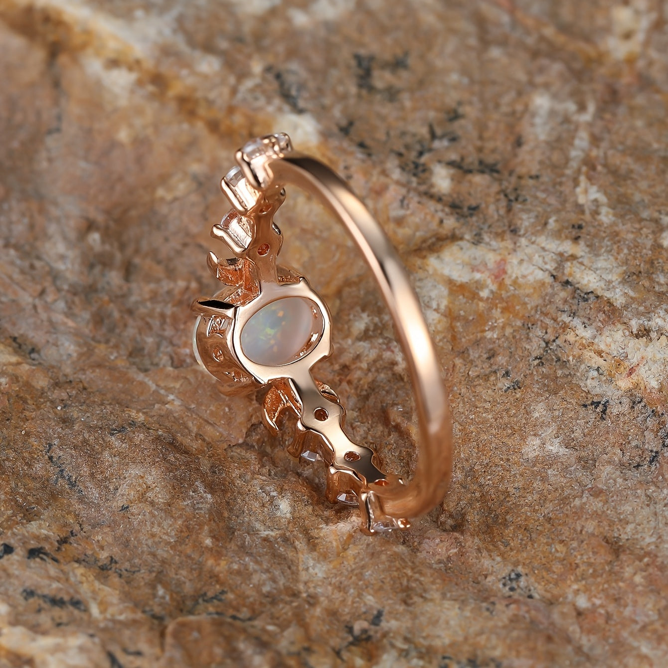 Vintage Ring with Gold-tone
