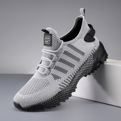 Men's Breathable Non-Slip Sneakers - Casual & Stylish Sneakers for Spring/Summer Outdoor Activities, Jogging & Park Workouts