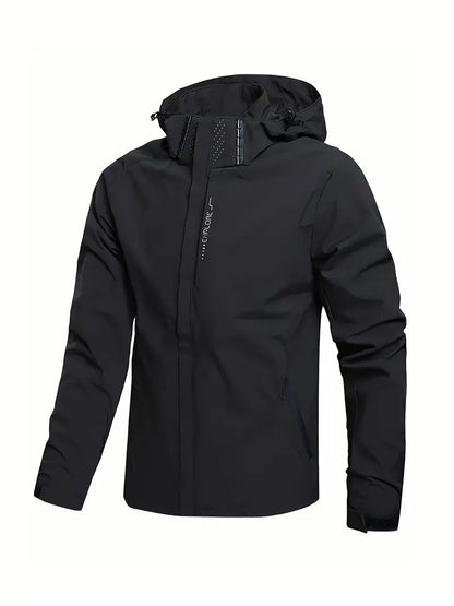 Polyester Hooded Zip Long Sleeve Jacket