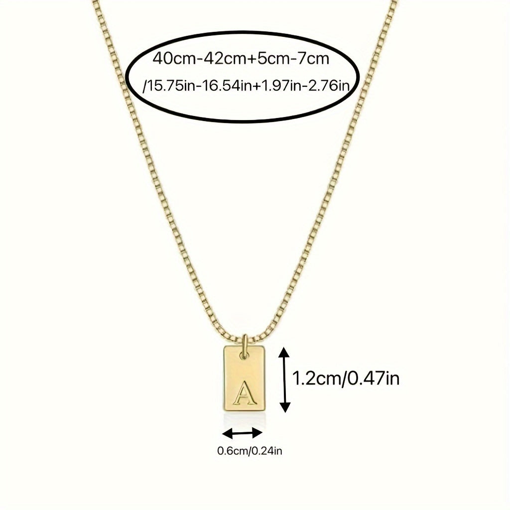 Modern Necklace with Gold-tone