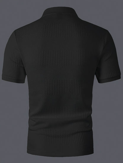 Men's Solid Short Sleeve Golf T-shirt For Summer Outdoor Business