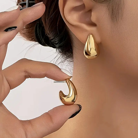 Vintage Earrings with Silver-tone