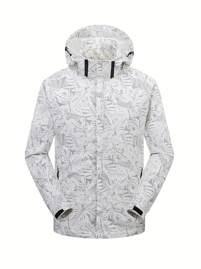 Polyester Hooded Zip Long Sleeve Jacket
