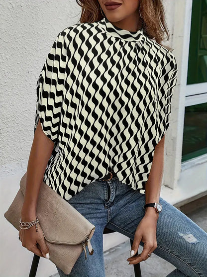 Solid Polyester Blouse Solid