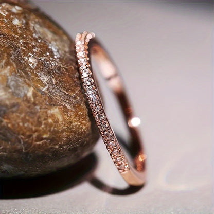 Modern Ring with Gold-tone