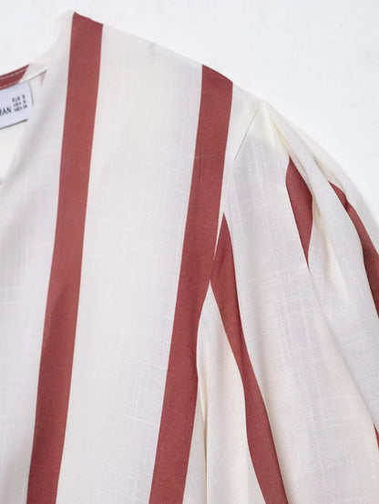 Woman Fashion Striped