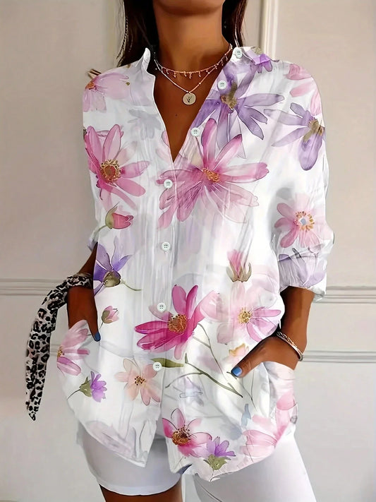 Blusa Artística Blanca Alegre