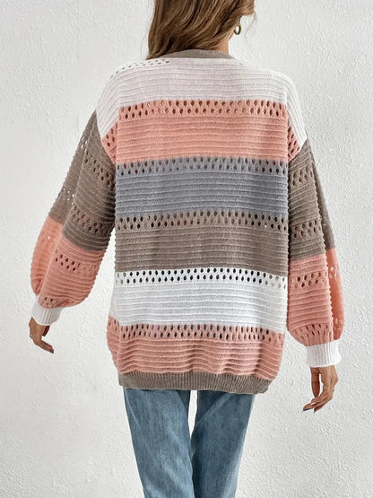 Long V-Neck Cardigan