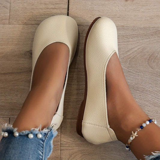 Elegant Black Vegan Leather Heels with Slip-On