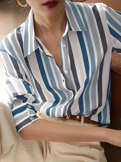 Striped Polyester Dress