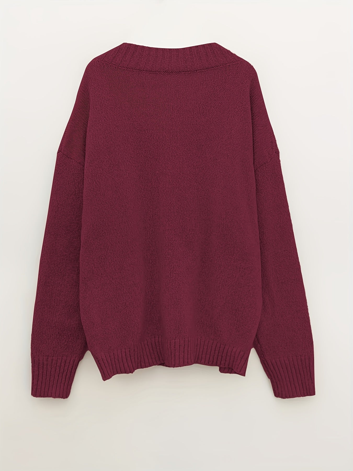 V-Neck Knitted Sweater