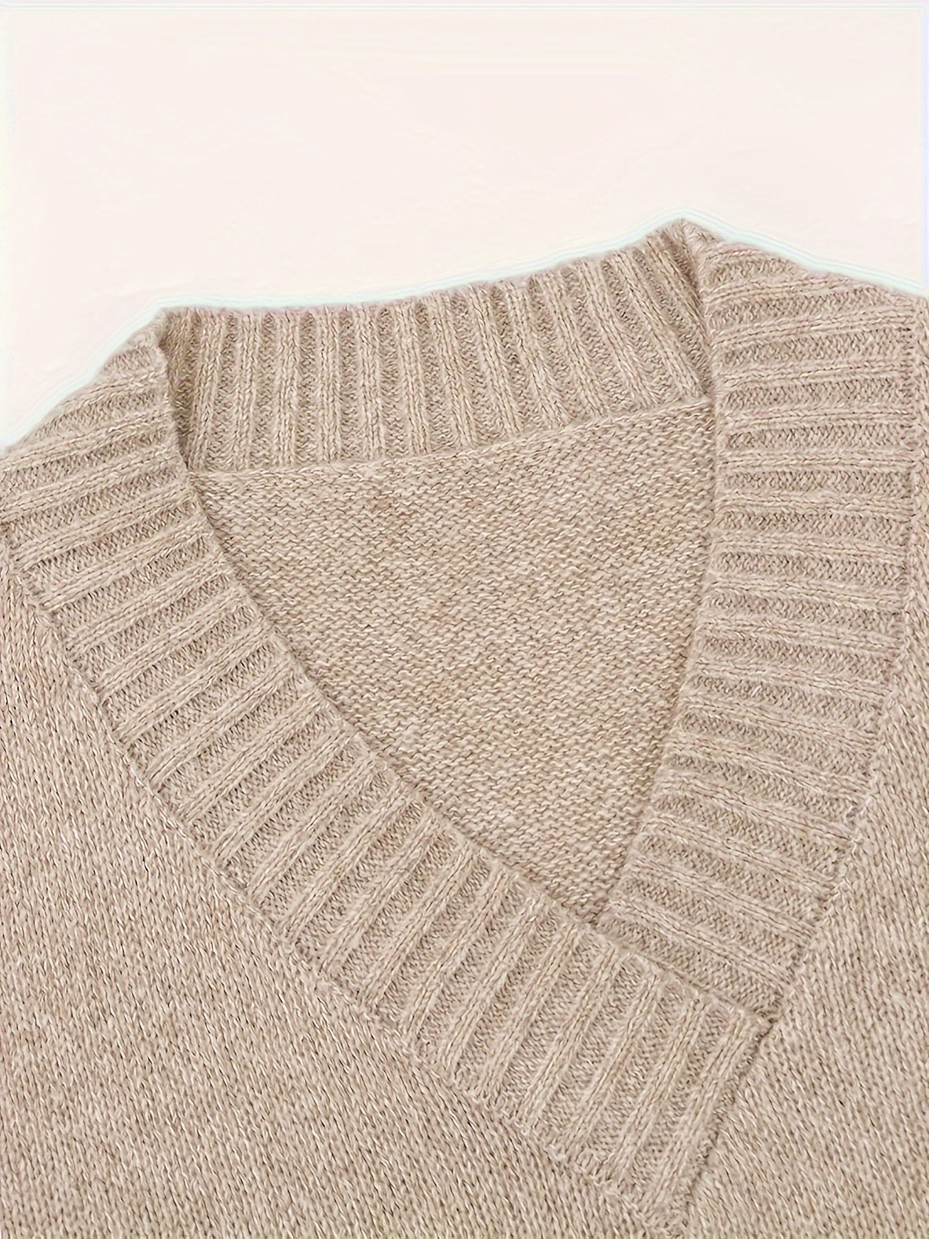 V-Neck Knitted Sweater