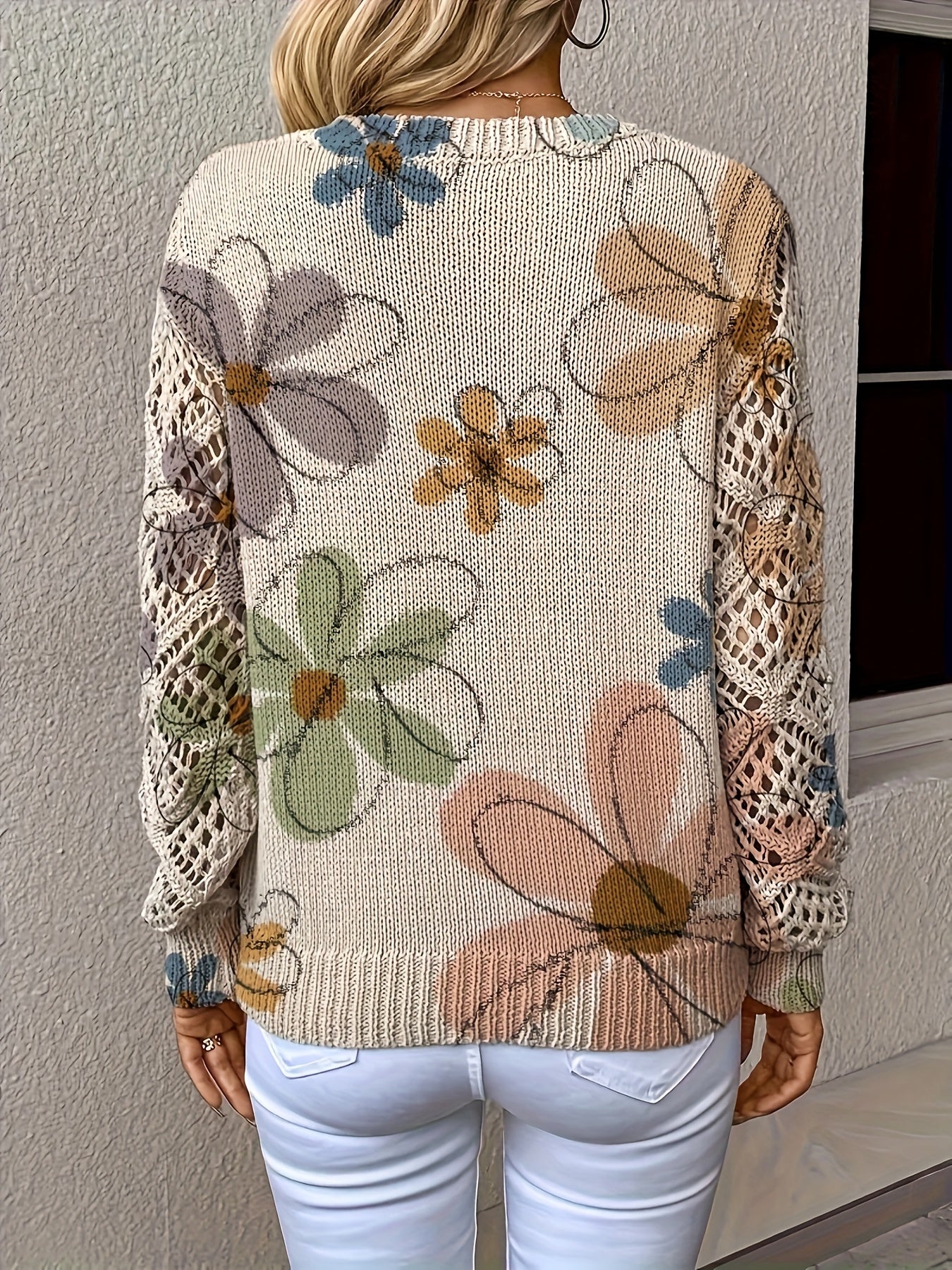 Women'S Elegant V-Neck Sweater - All-Season Long Sleeve Pullover Sweater in Beige, Brown, Pink, Black, White, Gray - Office, Party, Everyday Chic Sweater for Women - Year-Round Wardrobe Essential, Office Attire, Bohemian Style, Comfortable Fit