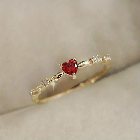 Vintage Ring with Gold-tone