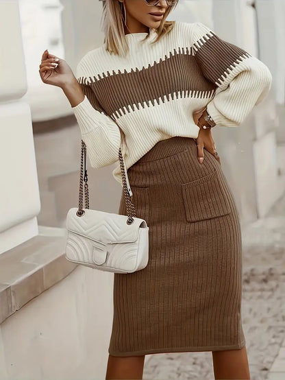 Viscose Sweater 2-Piece Set Two Piece