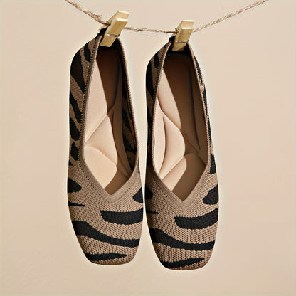 Timeless Red Stripe Flats with Slip-On