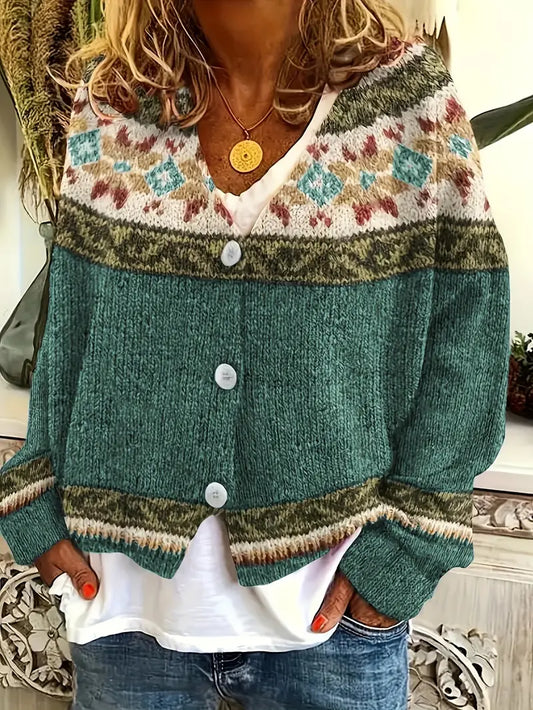 Striped Knit Cardigan