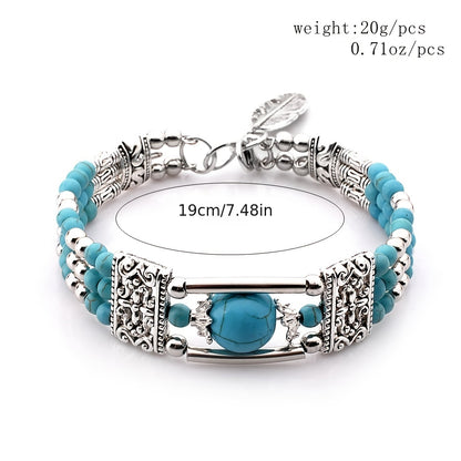 Boho Bracelet with Silver-tone