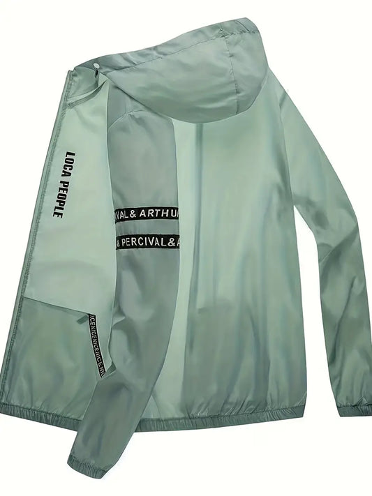 Polyester Hooded Long Sleeve Jacket