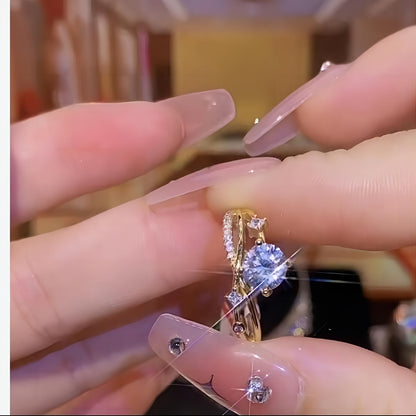 Modern Ring with Gold-tone
