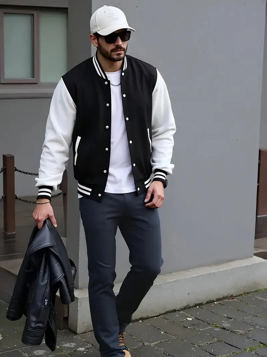 Fleece Polyester Knit Button-Up Long Sleeve Jacket