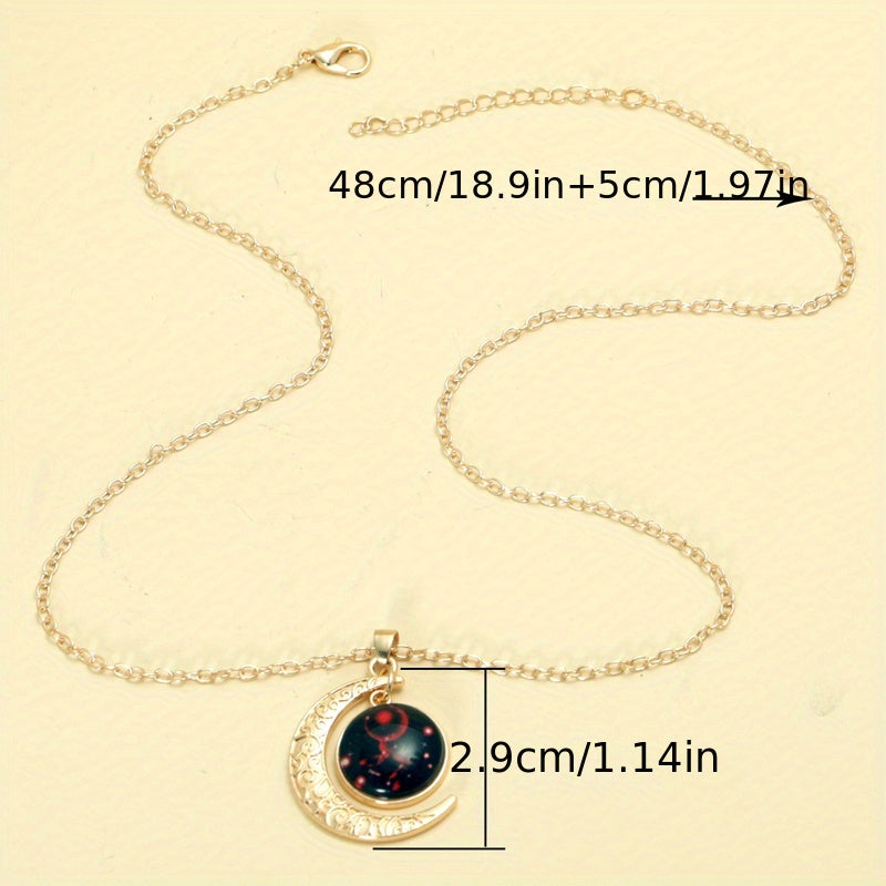 Vintage 1-Piece Necklace Set with Gold-tone