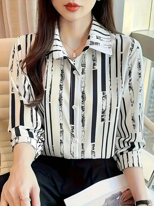 Striped Polyester Dress