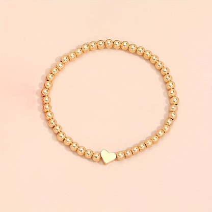 Boho 4-Piece Necklace & Bracelet Set with Polished finish