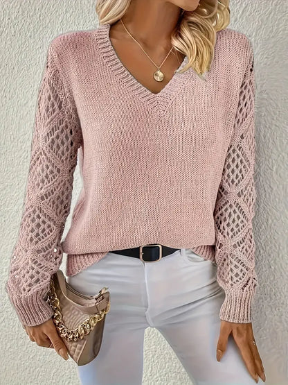 Long V-Neck Sweater