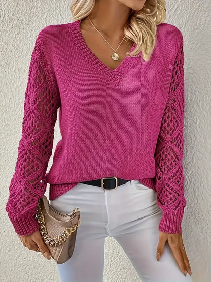 Long V-Neck Sweater