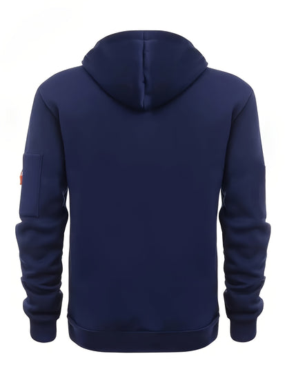 (Pearson OBM) European and American Fashion Casual Autumn and Winter Hat Sweater Zipper Long Sleeve Men's and Women's Same Style Sweatshirt Running Training Outdoor Warm Fitness Jacket